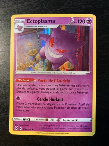 Carte pokémon holo ectoplasma - carte,