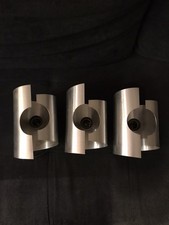 Moderne 3  Appliques Murale Clair Acier Brossé Finir Décor Lampe Fixiture