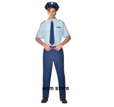 Déguisement Homme POLICEMAN Policier 44/46 Halloween Carnaval Mardi gras /EBVA