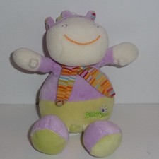 Doudou Vache Babysun  - Mauve Vert