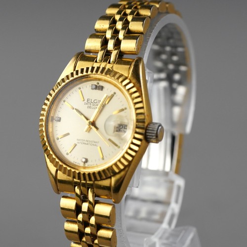 Montre femme elgin date - date, quartz