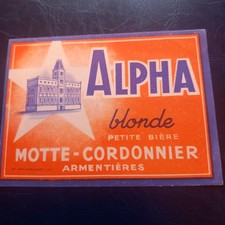 Ancienne étiquette bière