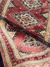 tapis soie laine silk wool rug seide teppich 97 x 58 cm