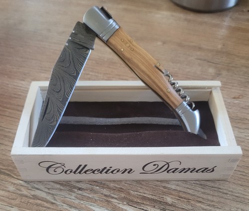 Couteau poche damas - poche, pliant