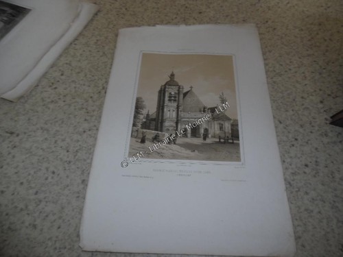1850 façade église - l'église, de