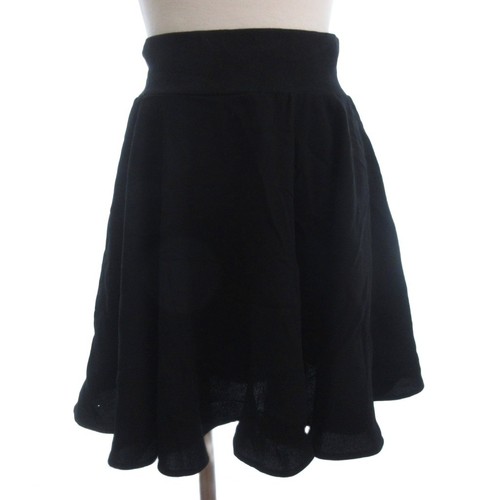 Mini jupe évasée noire agnes