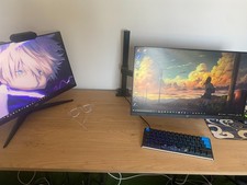 SETUP GAMING COMPLET BON ETAT: Tour gaming + écran + clavier/souris