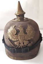 CASQUE A POINTE PRUSSIEN ORIGINAL " ERSATZ " TYPE 1895