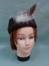 Chapeau ancien plumes - chapeau,