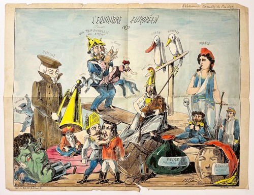 Caricature siege paris - caricature,