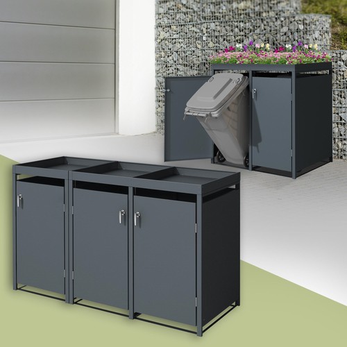 Abri pour poubelles 240l - pour, 3