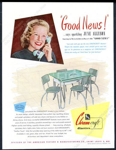 1948 chromcraft chrome green - chromcraft,