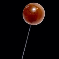 SUPERBE IMPORTANTE EPINGLE A CHAPEAU TETE BOULE EN BAKELITE DIAM 28 MM