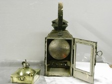 ?? ANCIENNE LANTERNE GARE SNCF CARENTAN NORMANDIE CHEMIN DE FER LAMPE PETROLE