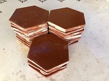 25 tomettes de salernes hexagonales vintage PORT OFFERT