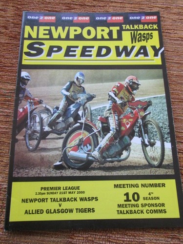 Programme speedway newport v - speedway,