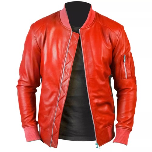 Nouveau veste bomber cuir - en,