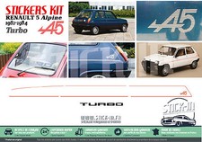 5 Alpine Turbo A5 1982/1984 Set complet Autocollants Stickers Decals R5