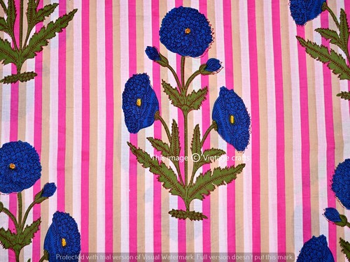Tissu indien imprimé - , floral
