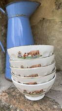 🐄 Lot de 5 Bols Vintage -
