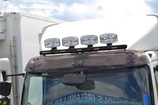 Noir Acier Inoxydable Toit Barre A + Leds + Pinces pour Mercedes 814 Accessoires