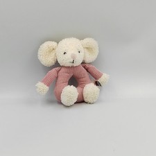 Doudou hochet souris blanche
