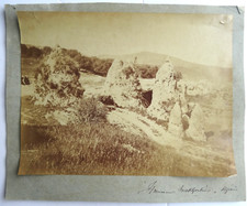 PHOTOGRAPHIE DE HAMMAM MESKHOUTINE ALGERIE TIRAGE ALBUMINÉ ORIGINAL VERS 1880