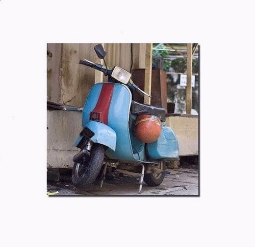 Cadre tableau toile vespa - cadre,