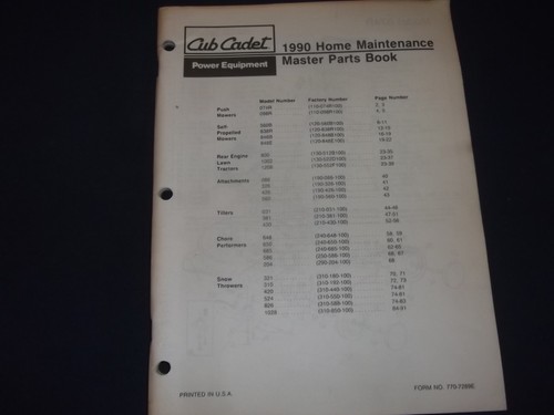 1990 cub cadet - 1990, snow
