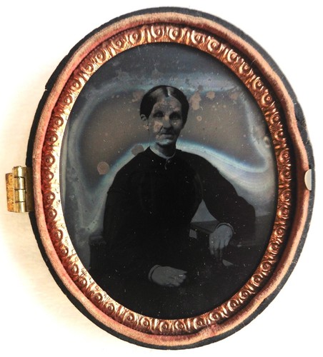 Ferrotype portrait femme - ferrotype,
