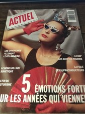 Actuel . 5 Émotions Fortes . Tapie . Séguéla . Gitans . No. 101 . Novembre 1987