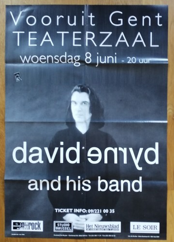 David byrne affiche concert - byrne,