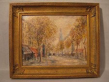 Huile sur toile signée rené