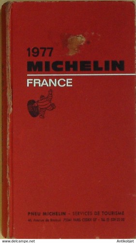 Guide rouge michelin 1977 - rouge,