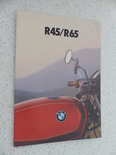 catalogue prospectus moto :  BMW R 45 / R 65  de  1978
