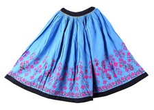 Jupe En Coton Vintage Indien Brodé Banjara Rabari