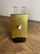 Sonnette Porte Antique Vintage Bouton 15mm  Laiton Jaspé Or