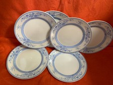 6 assiettes plates - 21 cm -