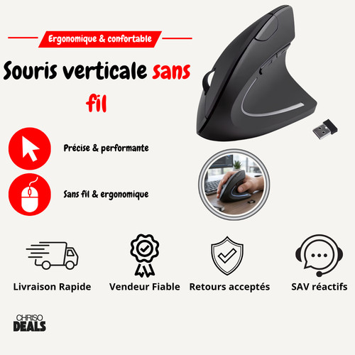 Souris verticale egonomique - souris,