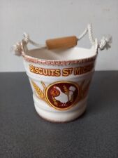 POT PUBLICITAIRE CERAMIQUE FAIENCE BISCUITS ST MICHEL PORNIC FRANCE 