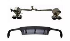 Inox Sport + Diffuseur Arrière pour Mercedes W204 Facelift Amg-Line 2011-