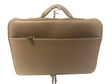 L'Aiglon 6105 Cuir taupe Sacoche Ordinateur Mallette Briefcase Porte documents