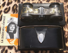 HERTEL & REUSS 1920s WOMEN OPERA BINOCULARS GLASSES~MADE IN GERMANY~ORIGINAL BOX