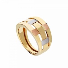 Bague En Or Blanc Jaune Et