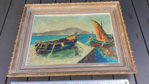 Tableau vintage peinture - , à