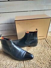 bottines santoni cuir noir 43