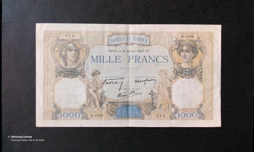 Billet banque 1000fr cérès - ,