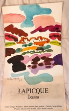 * POSTER * LAPICQUE * ABSTRAIT * 1973 *