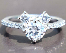 1 CT Rond Imitation Diamant