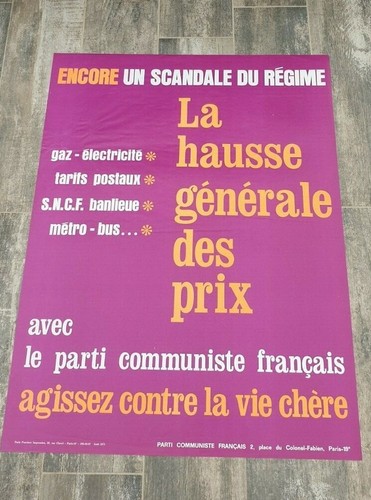 Affiche originale 1971 - , pc